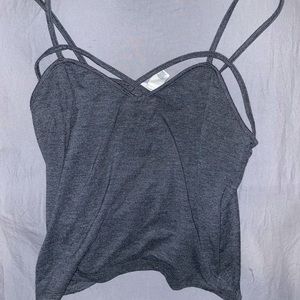 Forever 21 grey crop top